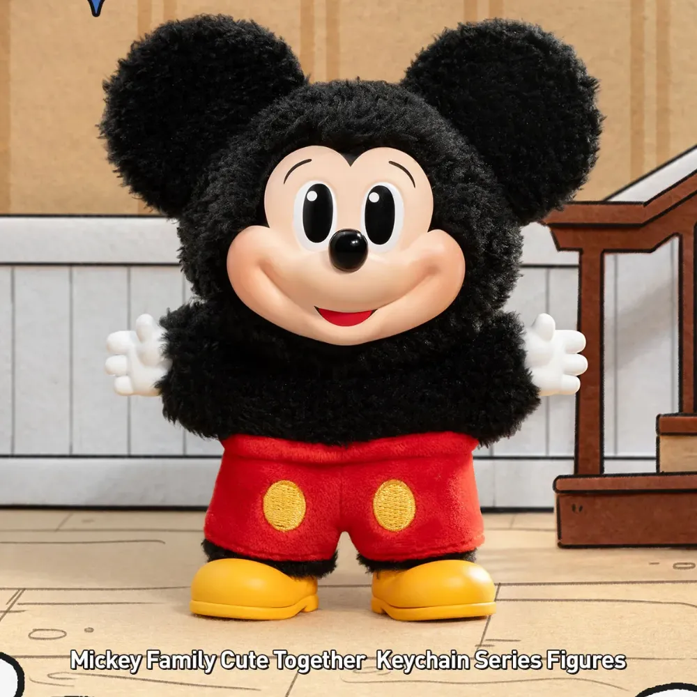 Mickey Family Cute Together Keychain Series Figures